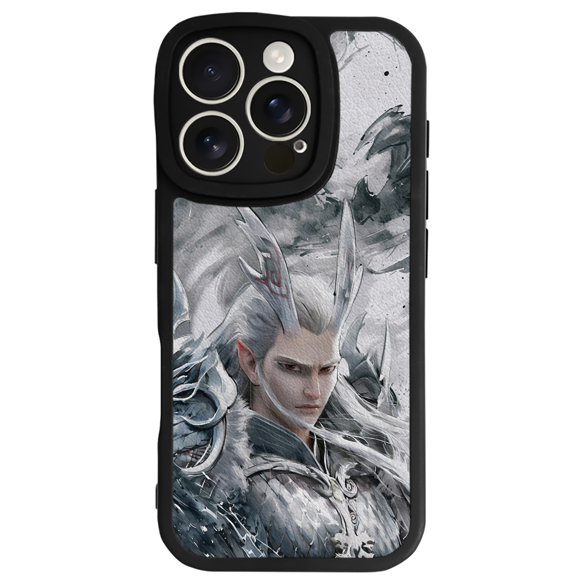 （画像用） Ne Zha 2 ナタ 魔童の大暴れ 【iPhone 16シリーズ対応】シリコンスマホケース（レザー調） 材質：シリコン
